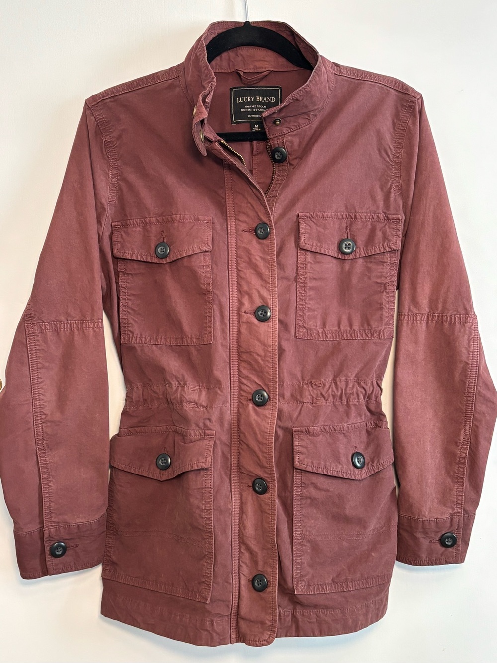 Lucky Brand Maroon Women’s Utility Jacket | Size Medium